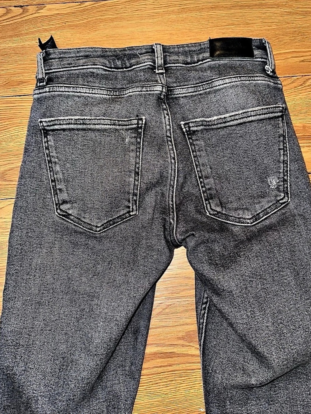 Zara Women's Skinny Jeans in Black & Gray Waist US 4 - Picture 9 of 13